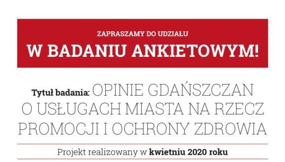 Badanie na temat usług Miasta Gdańska na rzecz promocji i ochrony zdrowia