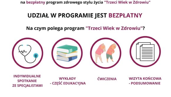 Gdański Ośrodek Promocji Zdrowia zaprasza SENIORÓW do udziału w programie promującym zdrowy styl życia