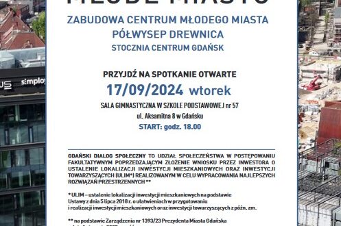 Spotkanie w sprawie inwestycji SCG Półwysep Drewnica Młode Miasto w Gdańsku 17 września 2024 r.