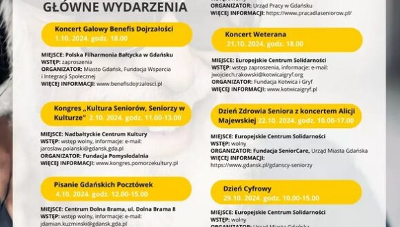 Październik miesiącem gdańskich seniorów. Wiele atrakcji dla najstarszych mieszkańców