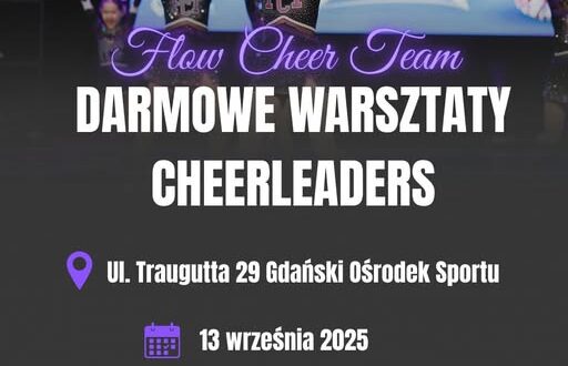 Darmowe warsztaty cheerleaders na Aniołkach – 13 września 2025 r. Darmowe warsztaty cheerleaders na Aniołkach – 13 września 2025 r.