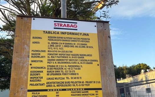 Rozpoczęła się zapowiadana inwestycja Gdański Uniwersytet Medyczny przy ul. Dębowej Rozpoczęła się zapowiadana inwestycja Gdański Uniwersytet Medyczny przy ul. Dębowej