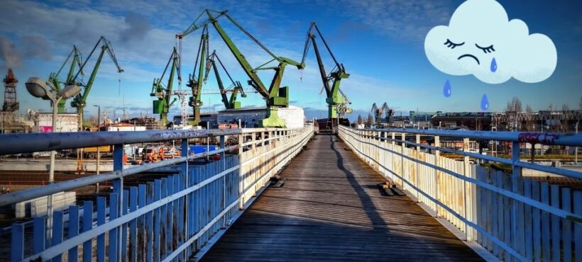 Opóźniony termin zakończenia remontu kładki SKM Gdańsk Stocznia