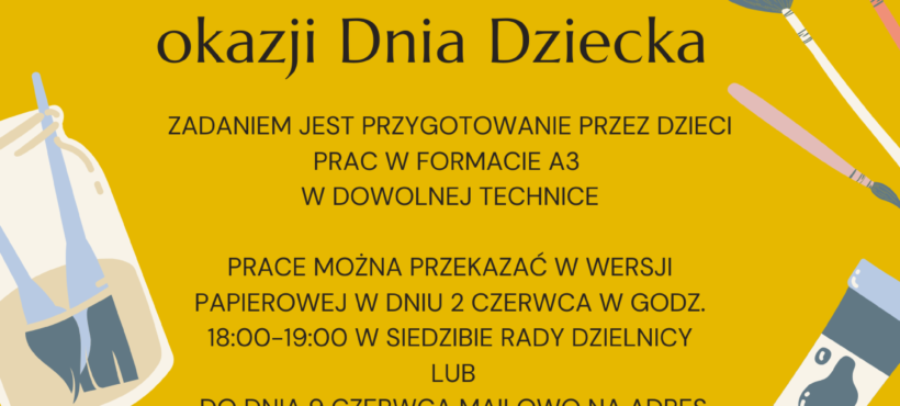 Konkurs Plastyczny „Moja ulica – moja okolica”