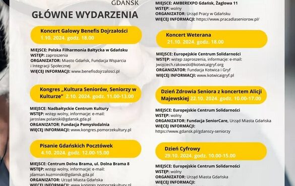 Październik miesiącem gdańskich seniorów. Wiele atrakcji dla najstarszych mieszkańców