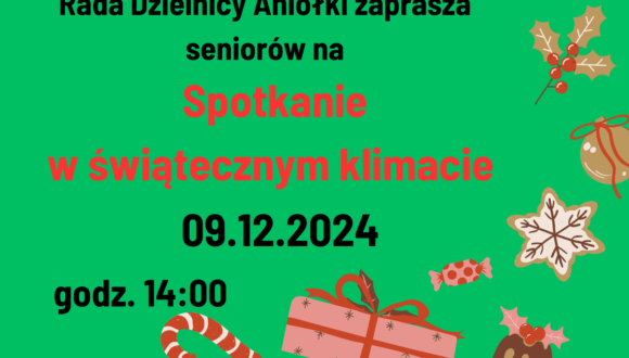 Spotkanie w świątecznym klimacie dla seniorów 9 grudnia 2024 r.